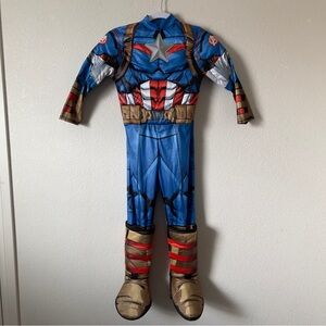 Blue and Red Captain America costume